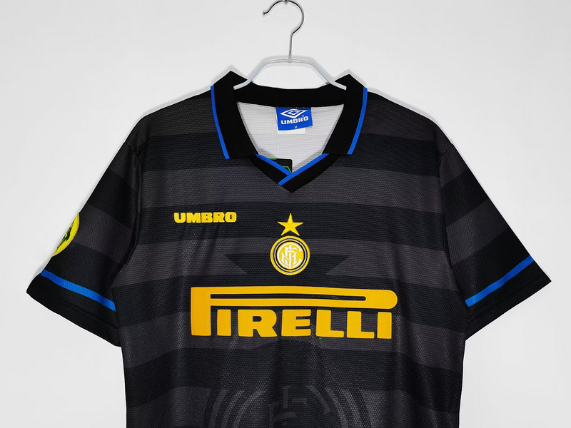 Serie A 1997/98 Inter Retro Second Away Soccer Jersey