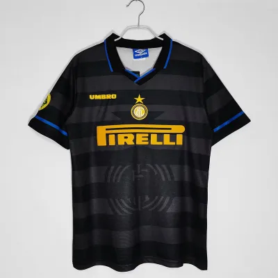 Serie A 1997/98 Inter Retro Second Away Soccer Jersey 01