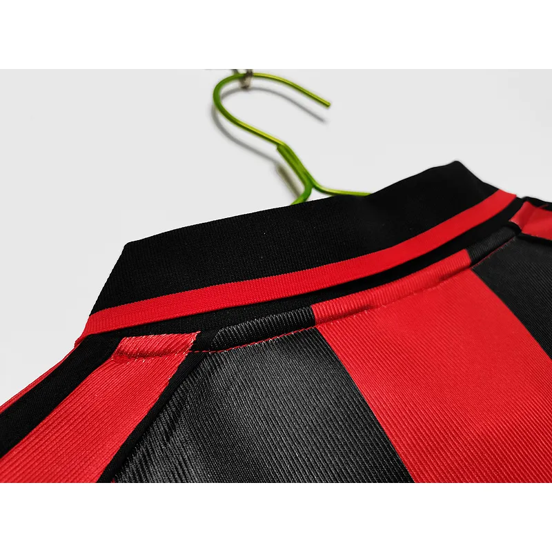 Serie A 1998/99 AC Milan Retro Home Soccer Jersey