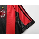 Serie A 1998/99 AC Milan Retro Home Soccer Jersey