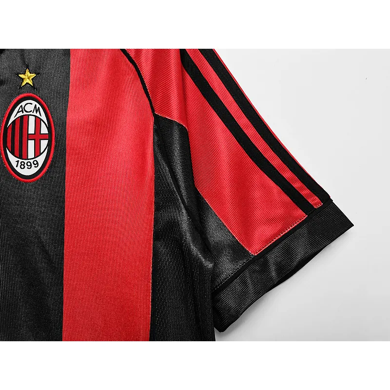 Serie A 1998/99 AC Milan Retro Home Soccer Jersey