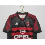 Serie A 1998/99 AC Milan Retro Second Away Soccer Jersey