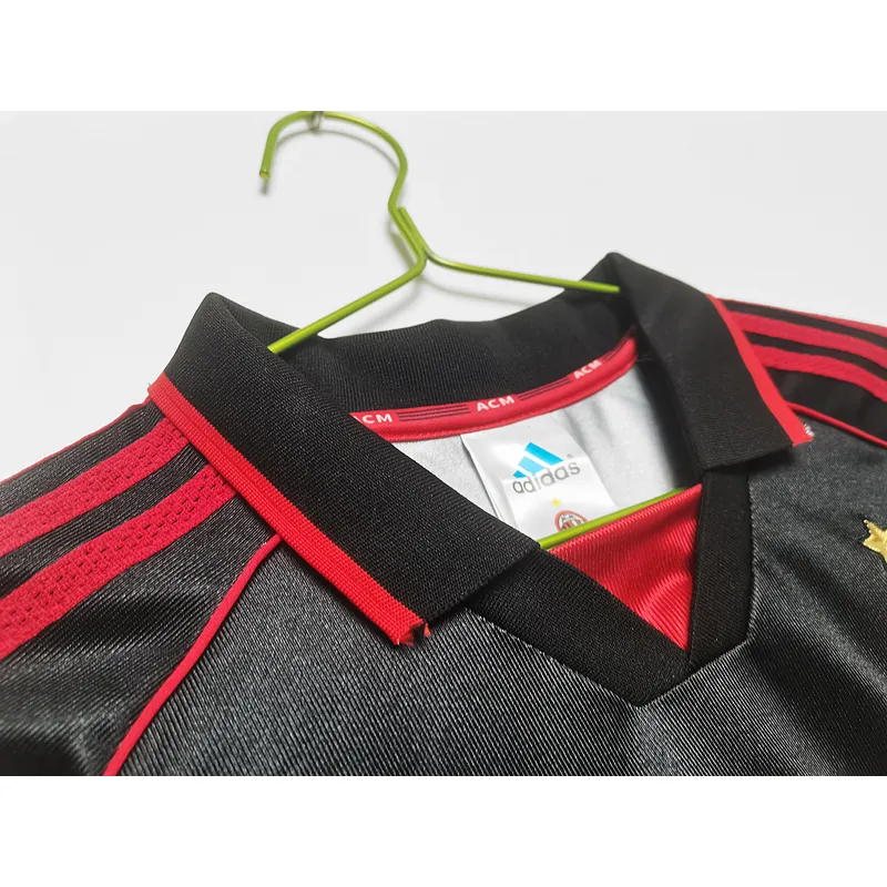 Serie A 1998/99 AC Milan Retro Second Away Soccer Jersey