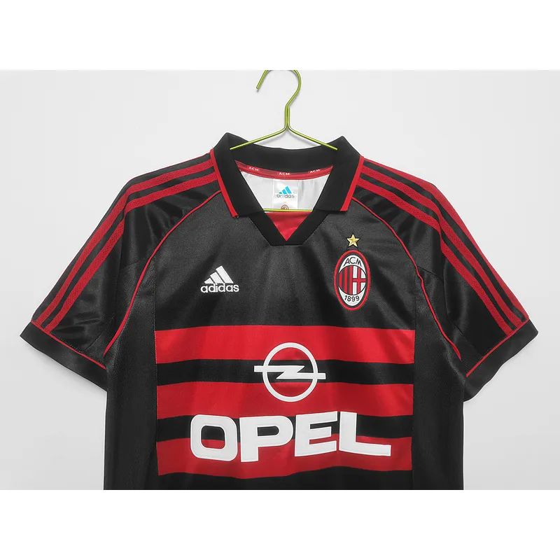 Serie A 1998/99 AC Milan Retro Second Away Soccer Jersey