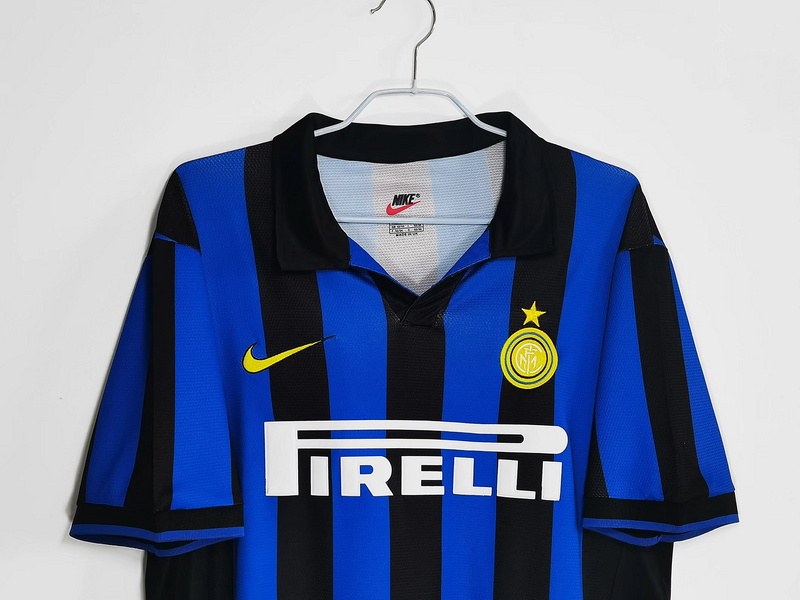 Serie A 1998/99 Inter Retro Home Soccer Jersey