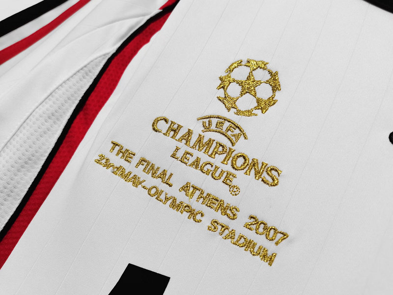 Serie A 2006/07 AC Milan Away Soccer Jersey