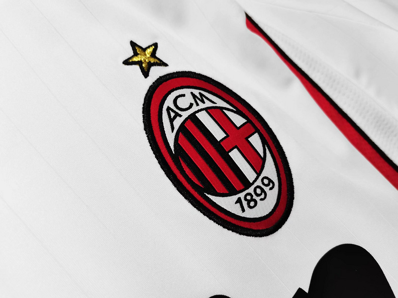 Serie A 2006/07 AC Milan Away Soccer Jersey