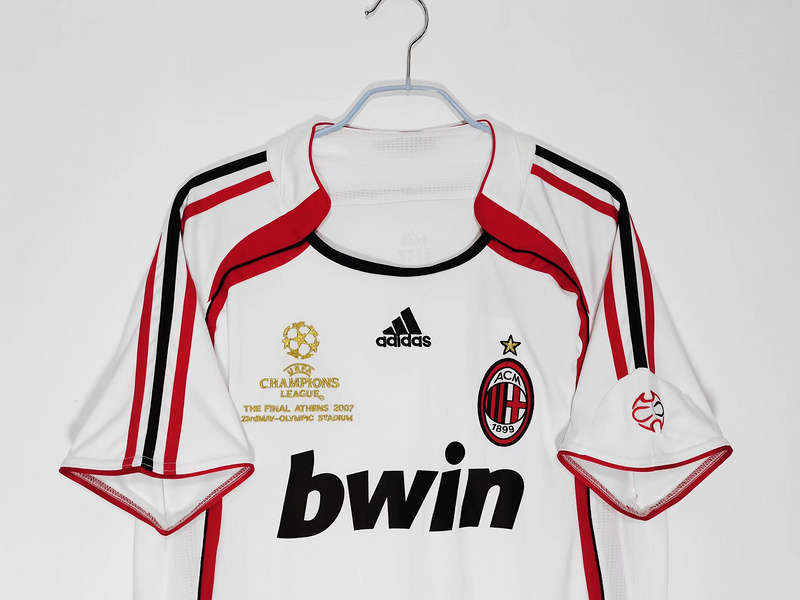 Serie A 2006/07 AC Milan Away Soccer Jersey