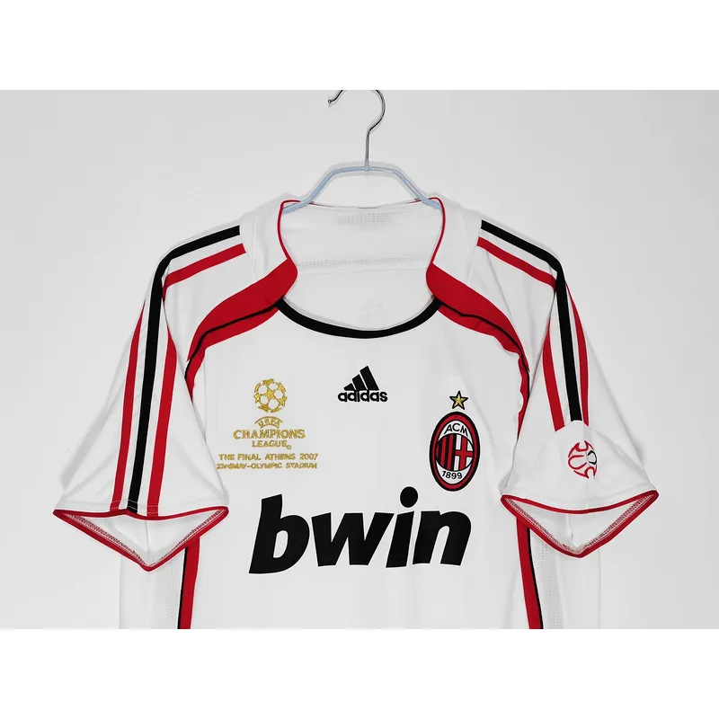 Serie A 2006/07 AC Milan Away Soccer Jersey