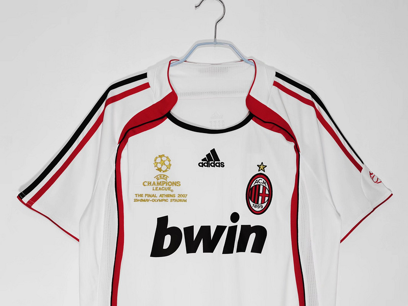 Serie A 2006/07 AC Milan Away Soccer Jersey