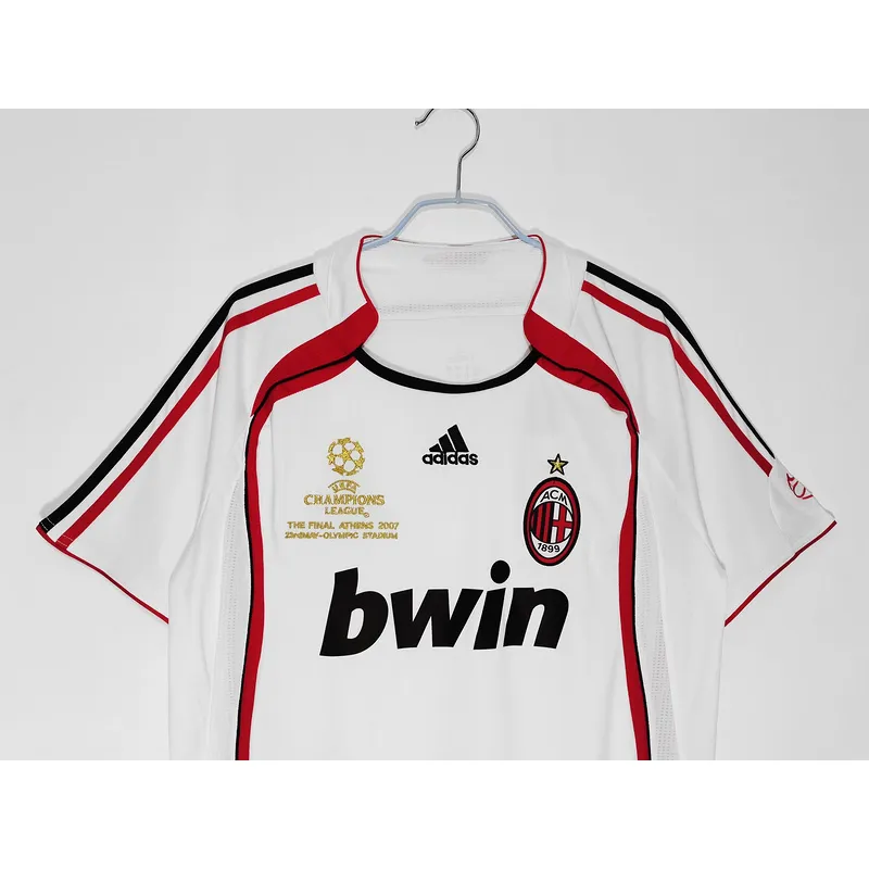 Serie A 2006/07 AC Milan Away Soccer Jersey