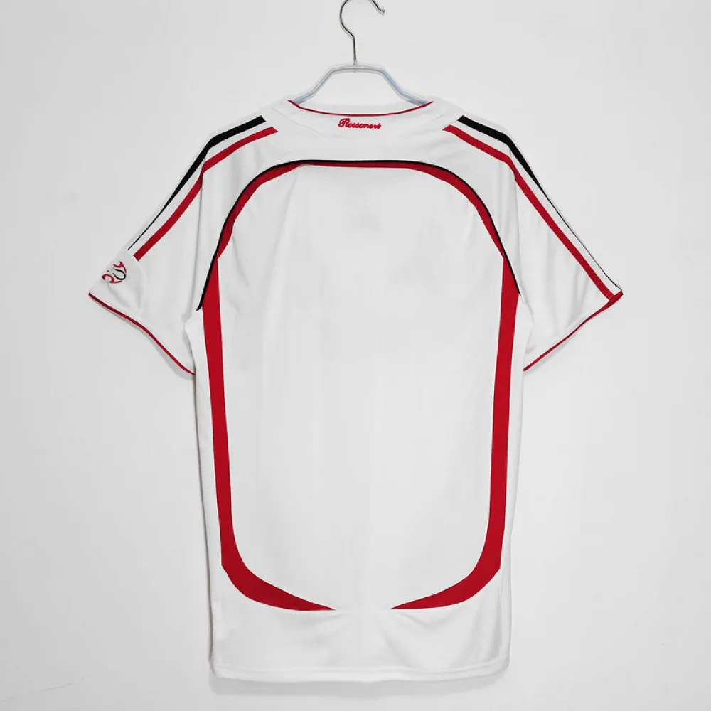 Serie A 2006/07 AC Milan Away Soccer Jersey