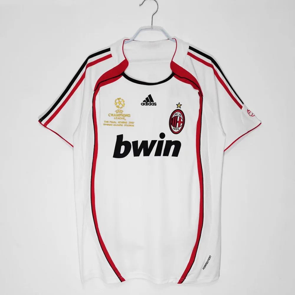 Serie A 2006/07 AC Milan Away Soccer Jersey