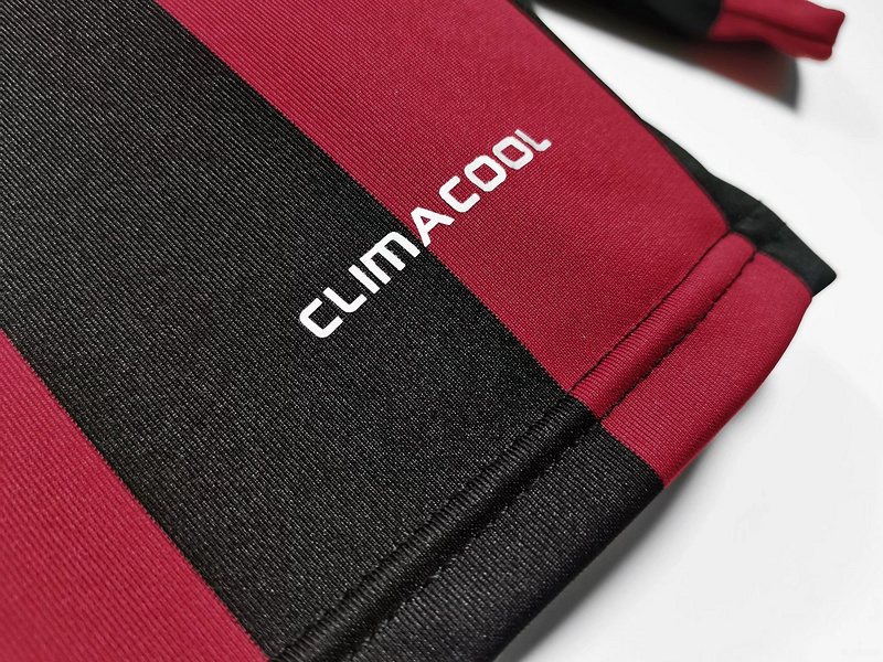 Serie A 2009/10 AC Milan Home Long Sleeve Soccer Jersey 