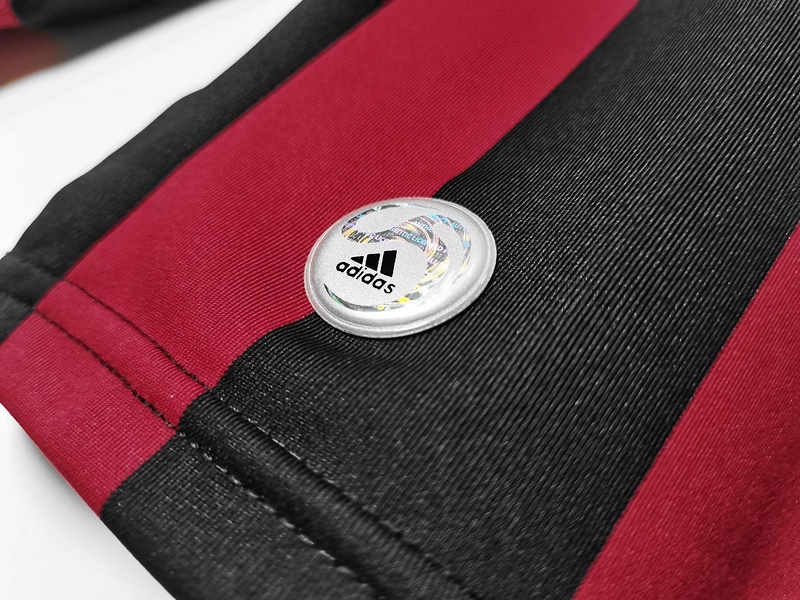 Serie A 2009/10 AC Milan Home Long Sleeve Soccer Jersey 