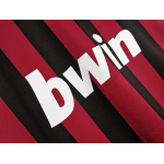 Serie A 2009/10 AC Milan Home Long Sleeve Soccer Jersey 