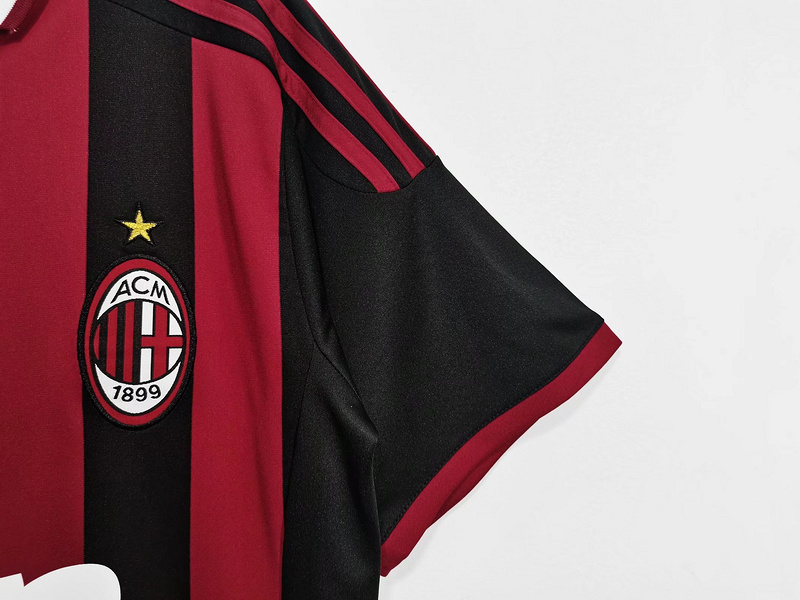 Serie A 2009/10 AC Milan Home Soccer Jersey