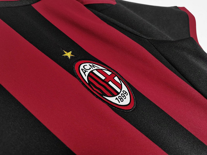 Serie A 2009/10 AC Milan Home Soccer Jersey