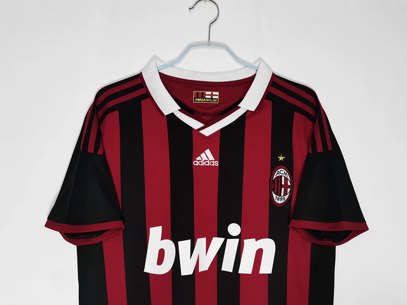 Serie A 2009/10 AC Milan Home Soccer Jersey
