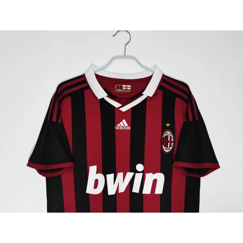 Serie A 2009/10 AC Milan Home Soccer Jersey