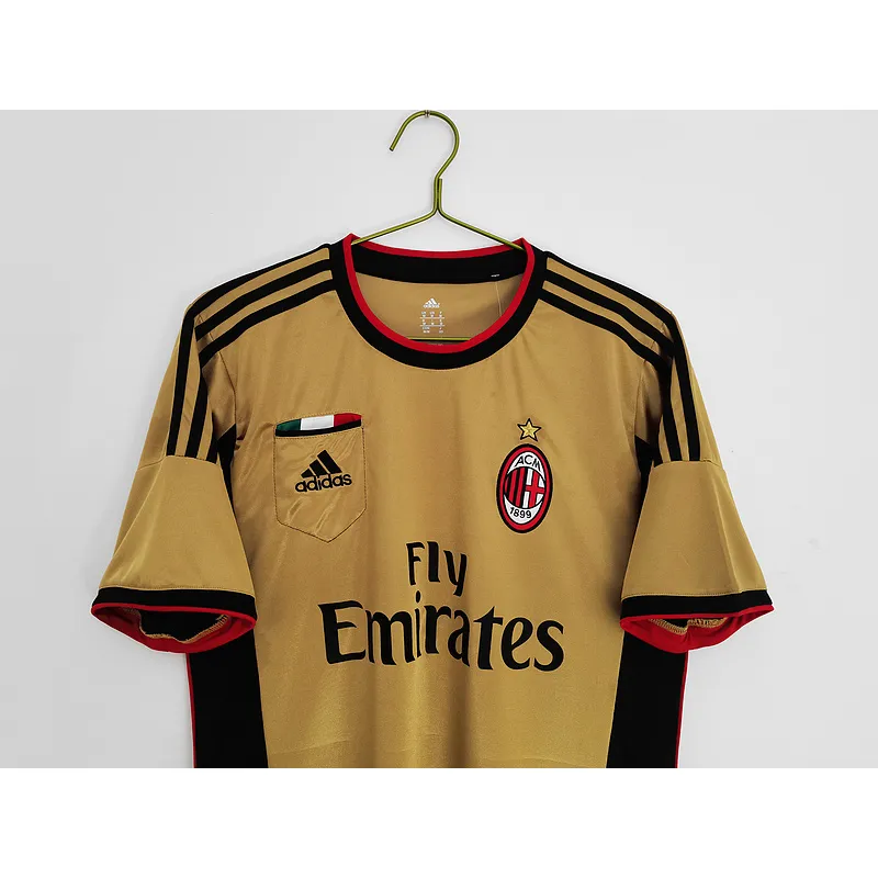 Serie A 2013/14 AC Milan Retro Second Away Soccer Jersey
