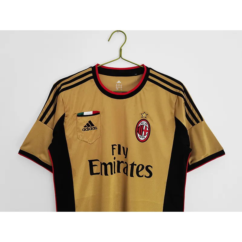 Serie A 2013/14 AC Milan Retro Second Away Soccer Jersey