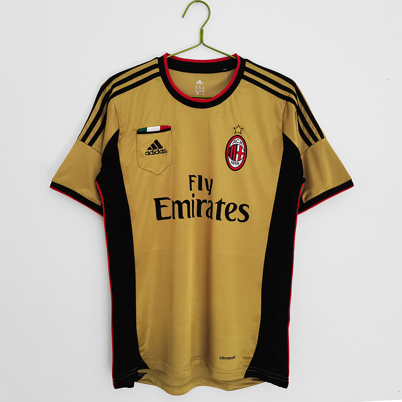 Serie A 2013/14 AC Milan Retro Second Away Soccer Jersey