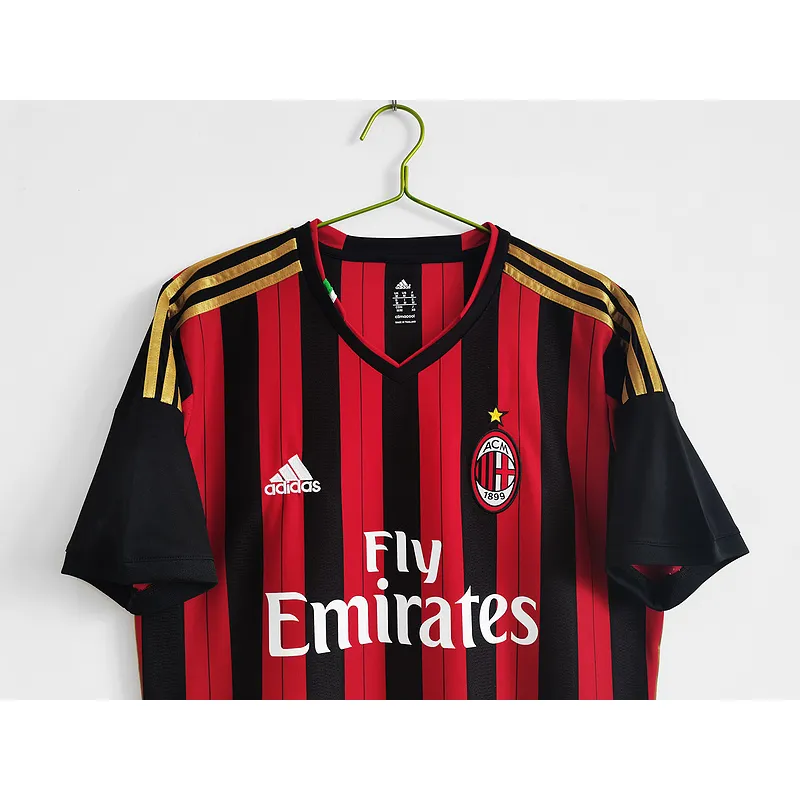 Serie A 2013/14 AC Milan Retro Soccer Jersey