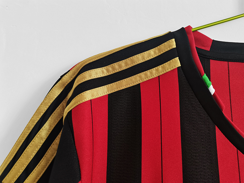 Serie A 2013/14 AC Milan Retro Soccer Jersey