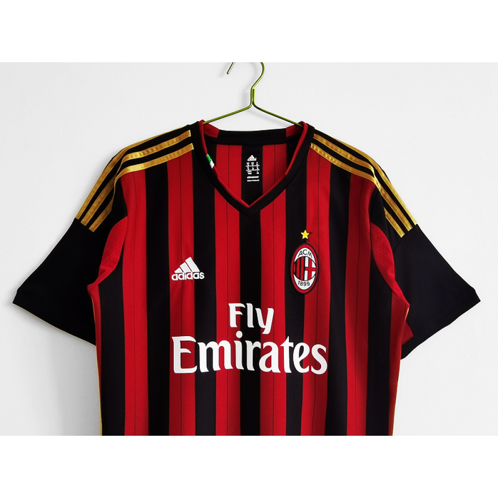 Serie A 2013/14 AC Milan Retro Soccer Jersey