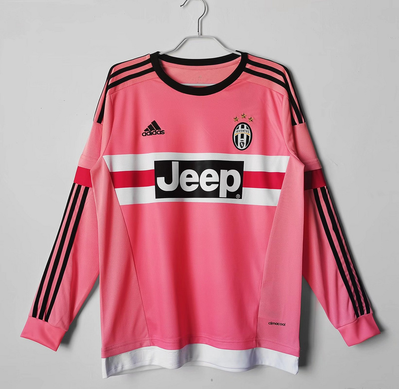 Serie A 2015/16 Juventus Away Long sleeve Soccer Jersey