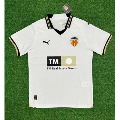 La Liga 23/24 Valencia CF Home Soccer Jersey 01