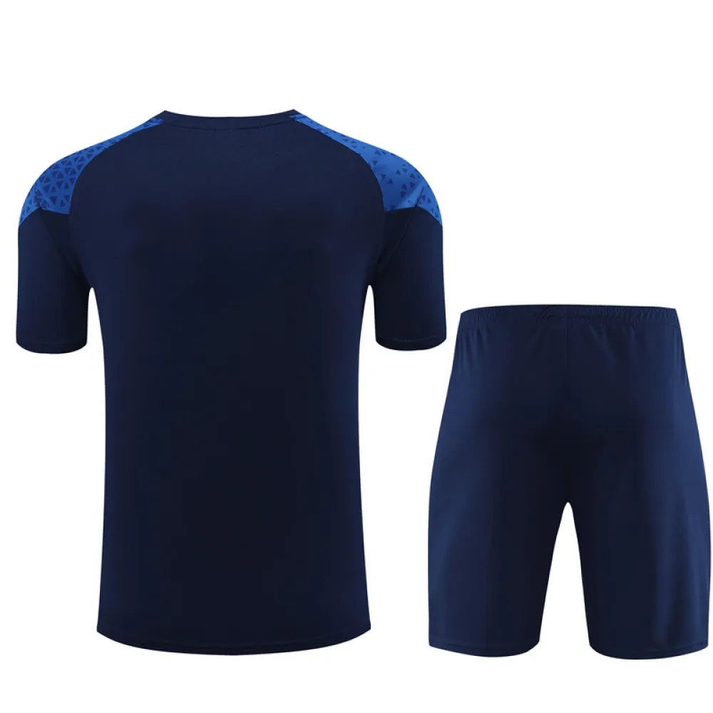 Ligue 1 23/24 Olympique de Marseille Soccer Training Suit Dark Blue