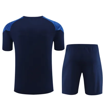 Ligue 1 23/24 Olympique de Marseille Soccer Training Suit Dark Blue 02