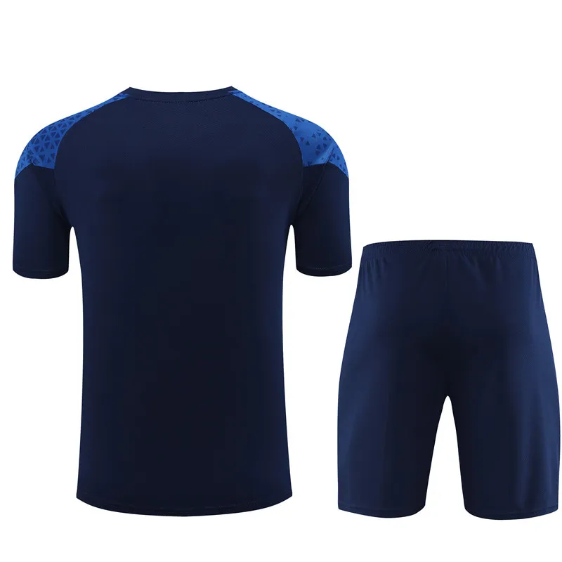 Ligue 1 23/24 Olympique de Marseille Soccer Training Suit Dark Blue
