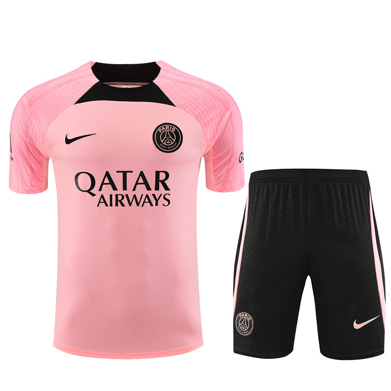Ligue 1 23/24 Paris FC Soccer Training Suit Pink