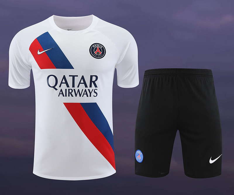 Ligue 1 23/24 Paris FC Soccer Training Suit White