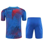 Ligue 1 23/24 Paris FC Soccer Training Suit Blue and Red
