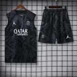 Ligue 1 23/24 Paris FC Soccer Vest Training Suit Black