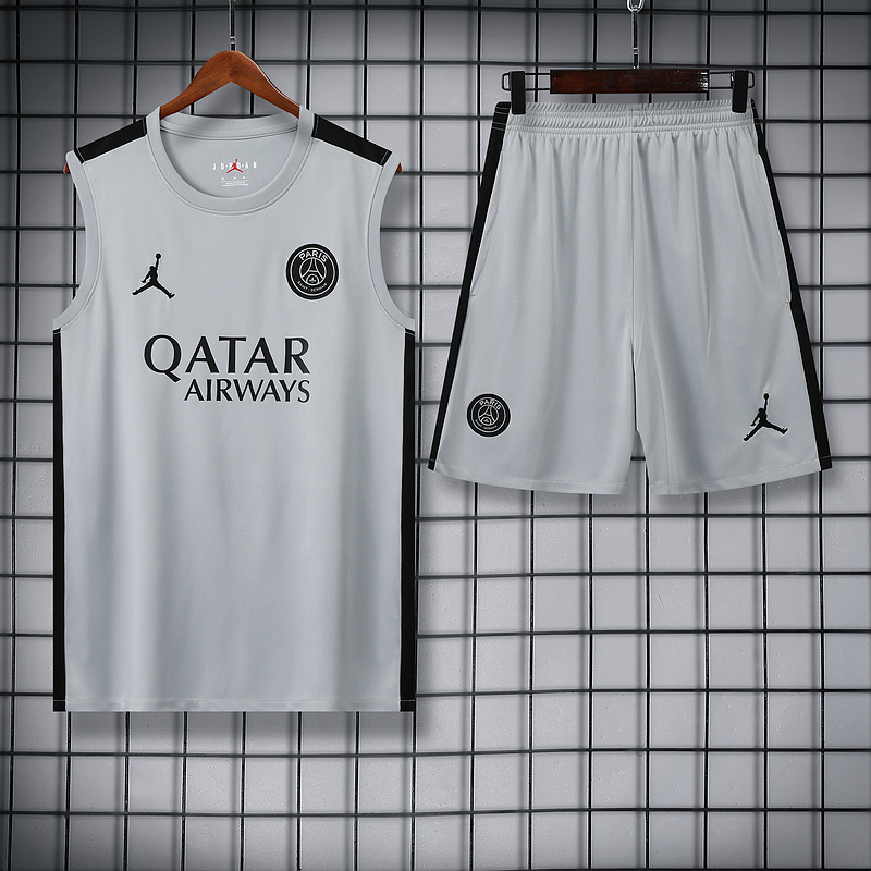 Ligue 1 23/24 Paris FC Soccer Vest Training Suit Grey