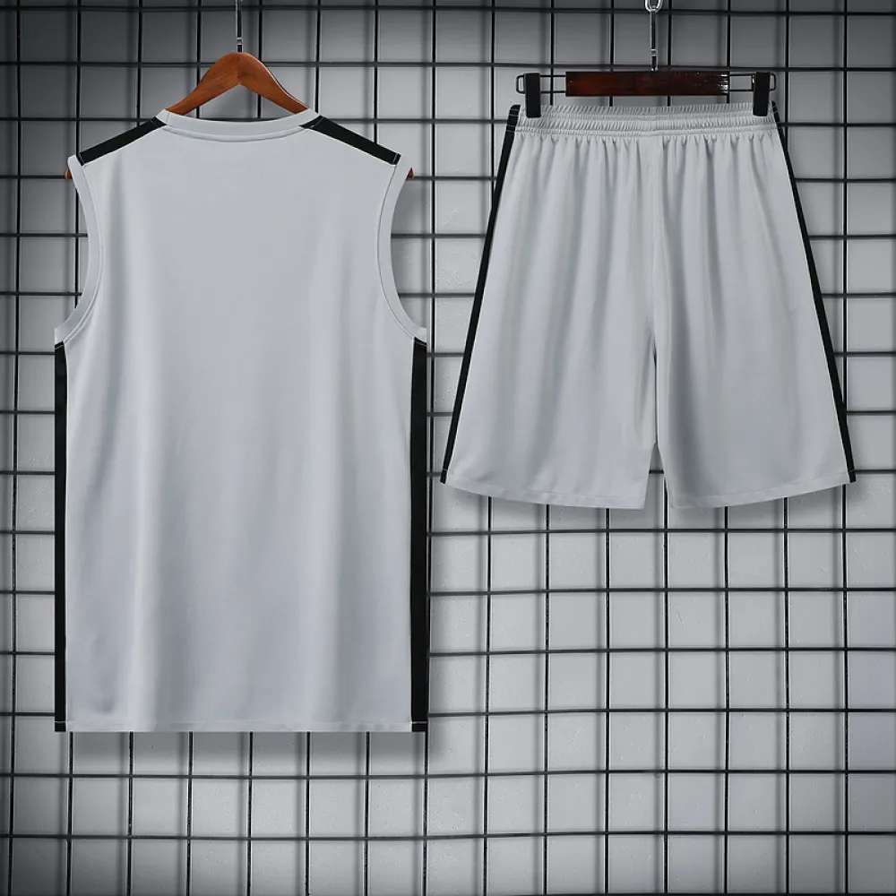 Ligue 1 23/24 Paris FC Soccer Vest Training Suit Grey