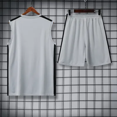 Ligue 1 23/24 Paris FC Soccer Vest Training Suit Grey 02