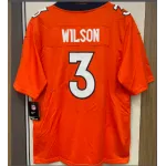 Men's Denver Broncos Russell Wilson Orange Alternate Jersey