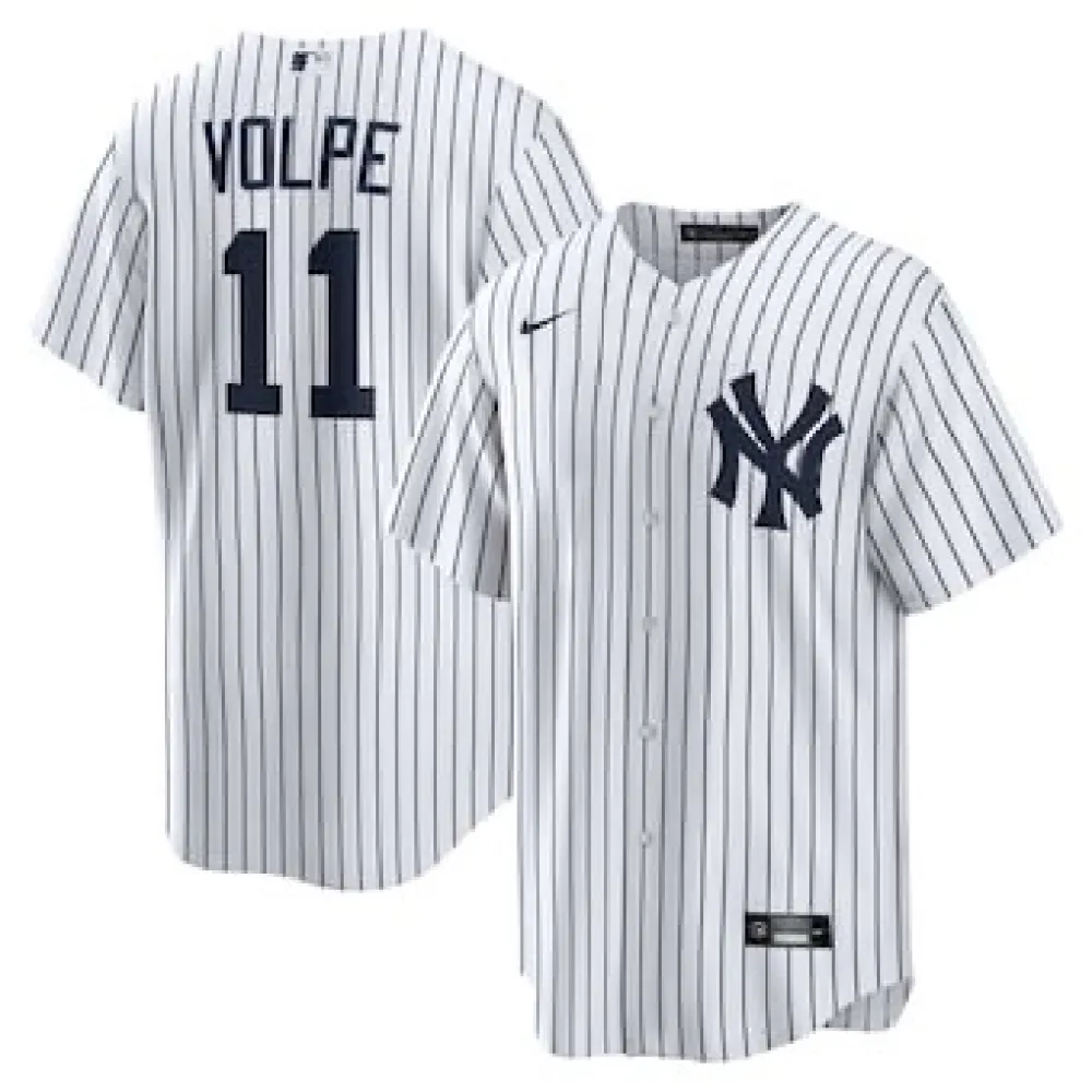 Men's New York Yankees Anthony Volpe White Home Replica Jersey