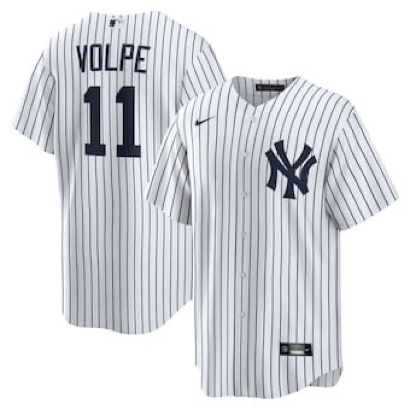 Men's New York Yankees Anthony Volpe White Home Replica Jersey