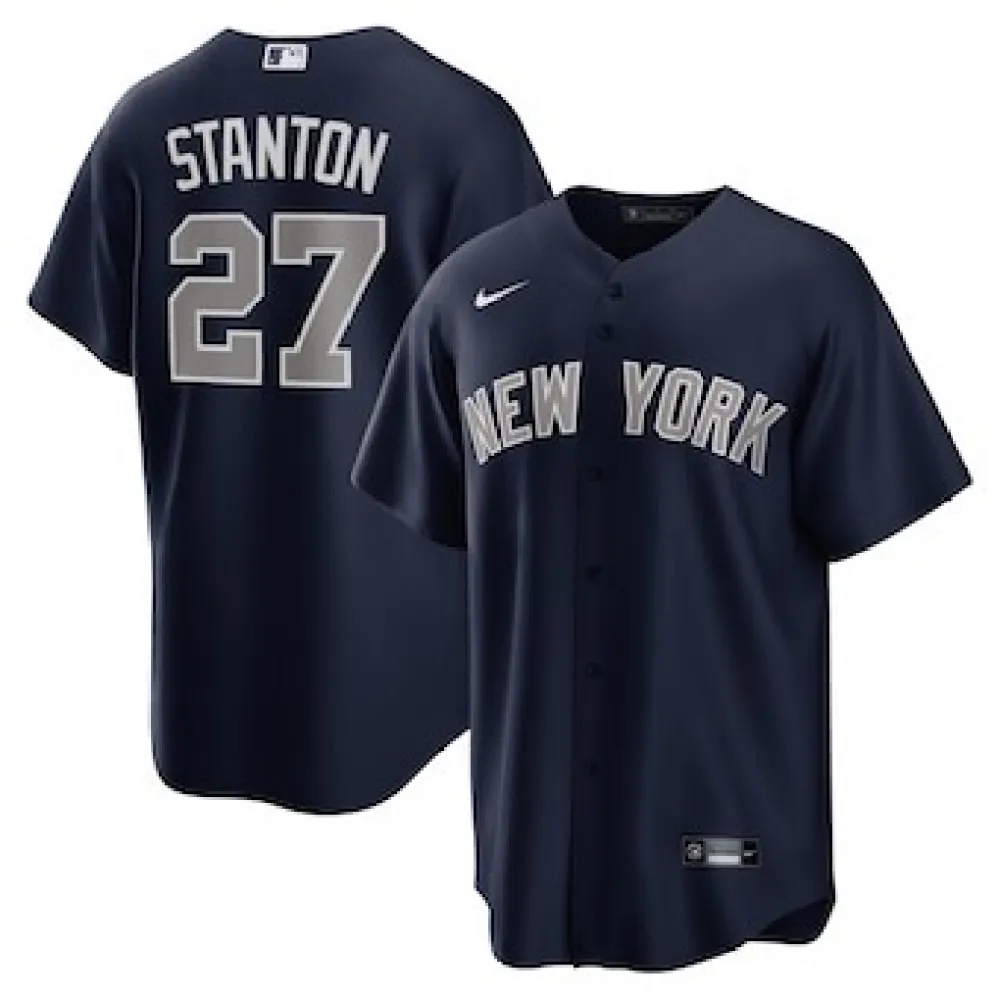 Men's New York Yankees Giancarlo Stanton Navy Alternate Replica Jersey