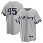 Men's New York Yankees Gerrit Cole Gray Road Replica #45 Jersey