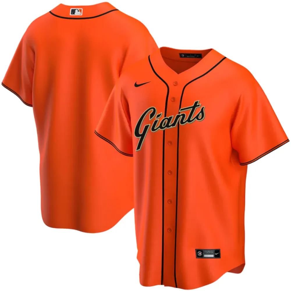 Men's San Francisco Giants Orange Alternate Replica Team Jersey