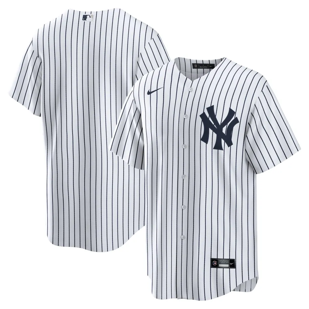 Men's New York Yankees White Home Replica Team Jersey