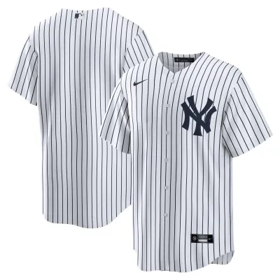 Men's New York Yankees White Home Replica Team Jersey 01